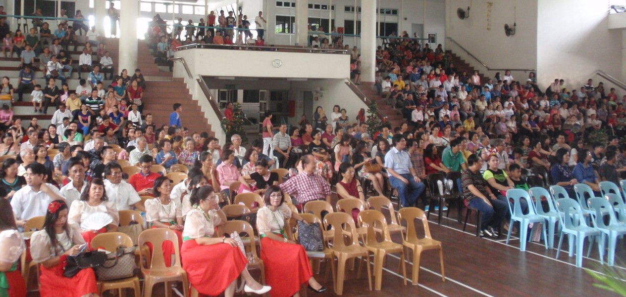 A section of the crowd that came to the open house.